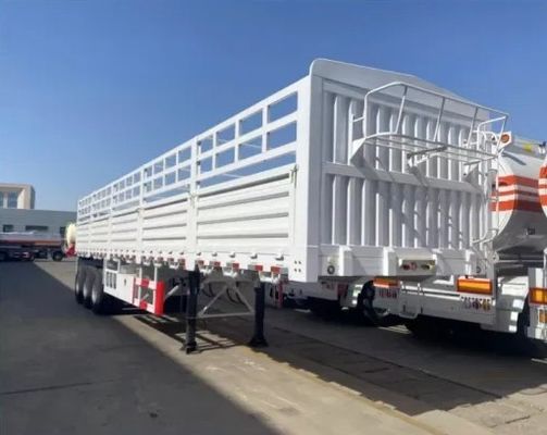 Suspension AIR/Mechanical Suspension Customized 3/4 Axle 50-100Ton High Fence Trailer