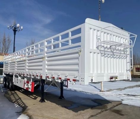 Suspension AIR/Mechanical Suspension Customized 3/4 Axle 50-100Ton High Fence Trailer