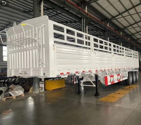 Suspension AIR/Mechanical Suspension Customized 3/4 Axle 50-100Ton High Fence Trailer