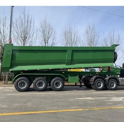 Customized U Shape 40 Cubic Meter Hydraulic Tipper Rear Dump Semi Trailer Truck Trailer