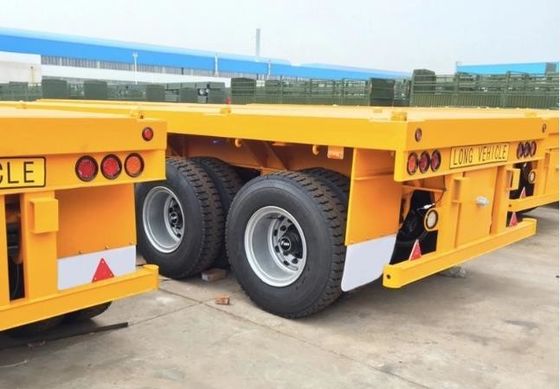 Max Payload 20T-80T 40 Ft 2 3 Axles Flatbed Semi-Trailer for Long-Distance Transport