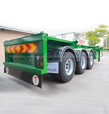 90 w mm*13/16 thickness mm*10 layer Leaf Spring 40ft Skeleton Semi Trailer for Container