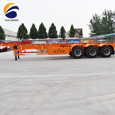90 w mm*13/16 thickness mm*10 layer Leaf Spring 40ft Skeleton Semi Trailer for Container