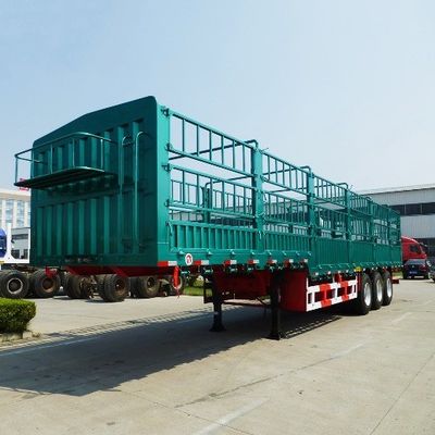 3/4 Axles 50 Tons Fence Semi Trailer for Vegetable and Livestock Customizable Option