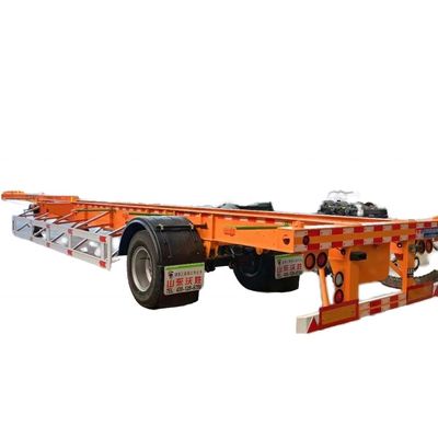 28ton/pc Leaf Spring Expandable Skeleton Semi Trailer for Flexible Container Transport