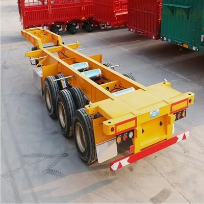 JOST 2&quot; 50mm or3.5&quot; 90mm King Pin 2024 3 Axle Skeleton Container Chassis Semi Trailer