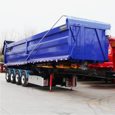 Function Cargo Transport Semi-Trailer U-type End Tipper Hydraulic Rear Dump Trailer
