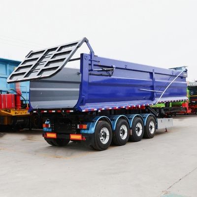 Function Cargo Transport Semi-Trailer U-type End Tipper Hydraulic Rear Dump Trailer