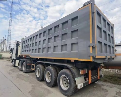 Function Cargo Transport Semi-Trailer U-type End Tipper Hydraulic Rear Dump Trailer