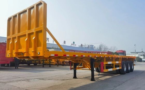 3 Axles or Customization 20ft/40ft Container Flatbed Trailer with or without Front Fender