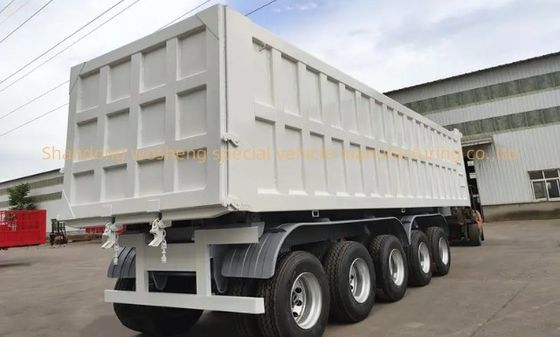 Function Cargo Transport Semi-Trailer U-type End Tipper Hydraulic Rear Dump Trailer