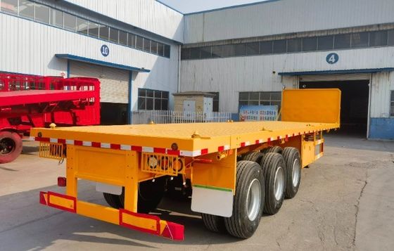 3 Axles or Customization 20ft/40ft Container Flatbed Trailer with or without Front Fender