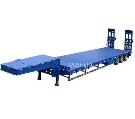 40ft Gooseneck Transport Heavy Machine Low Bed Semi Trailer with 3.5&quot; 90mm King Pin