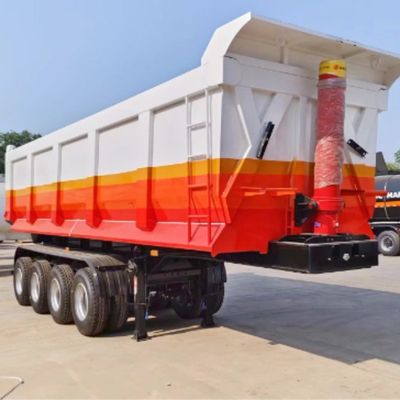 3/4/5axle Tilting Tipping Tipper Rear Dump Semi Trailer for Sand Stone Grain Transporting