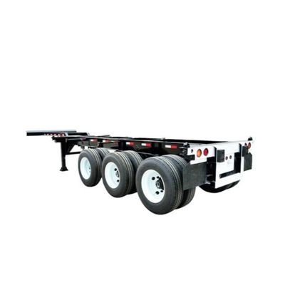 3 Axles FUWA Skeleton Semi Trailer for 50 Ton Max Payload Container Chassis Semi-Trailer