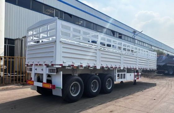 Customizable Semi-Trailer for Bulk Cargo Transport 30-100 Tons Side Wall Enclosed Fence