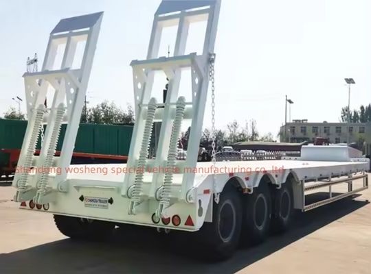 40-100ton Max Payload Lowbed Semi Trailer for Heavy Machinery Transportation Needs