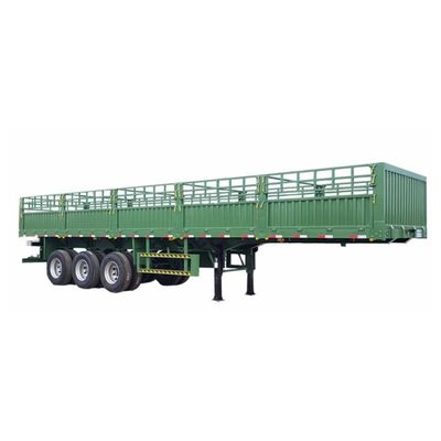 Semi-Trailer for Vegetable and Livestock 3 Axle 7.5 Tons Tare Weight Mechanical Suspension