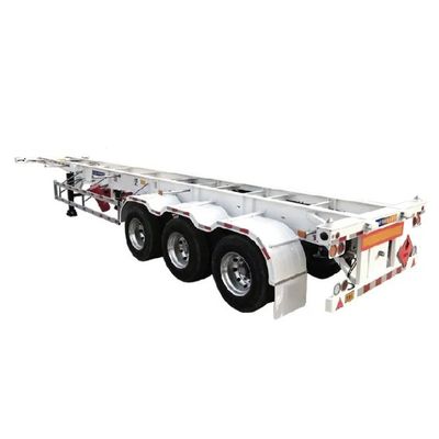 Mechanical Suspension Three Axles 20FT/40FT Container Chassis Skeleton Semi Trailer