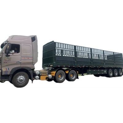 Custom Multiaxis Steel Semi-Trailer for Truck Cargo Fence and Max Payload 40-80 Ton