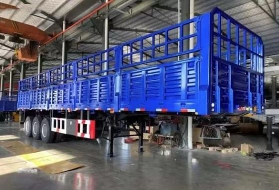 Custom Multiaxis Steel Semi-Trailer for Truck Cargo Fence and Max Payload 40-80 Ton