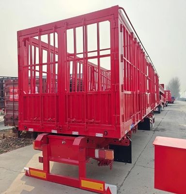 Custom Multiaxis Steel Semi-Trailer for Truck Cargo Fence and Max Payload 40-80 Ton