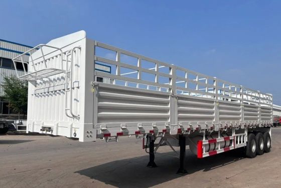 Multifunction 2 Axle 3 Axle 4 Axle High Fence Semi Trailer for 40-80 Tons Cargo Truck