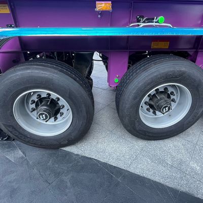 Durable 3 Axles Sand Stone Transport Hydraulic Rock Mining Tipper Rear Dump Semi Trailer