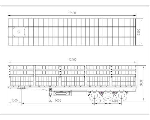3 Axle 60 Tons Pig Sheep Cattle Cargo Transport Stake Fence Trailers for Agricultural