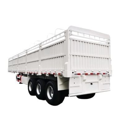 12400x2500x3650mm 2axle 3axle 4axle Warehouse Fence Semi Trailer for 30-120 Tons Load
