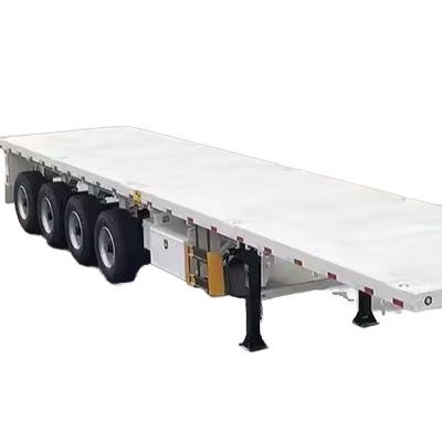 3 Axle 40-120ton 20ft 40ft Container Flatbed Truck Semi Trailer with 12 Twist Lock