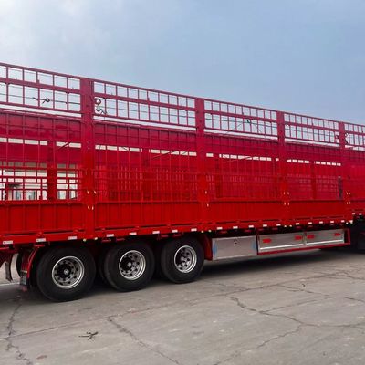 28t Heavy Duty Landing Gear Semi Trailer for -Spot Animal Cargo Transport