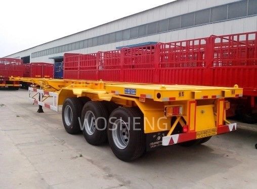 Transport 40ft Container with 90 w mm*13/16 thickness mm*10 layer Leaf Spring Semi Trailer