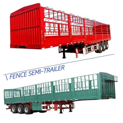 SAF Two Speed Leaf Spring Livestock Trailer for Hurdle Semi-Trailer Transporting