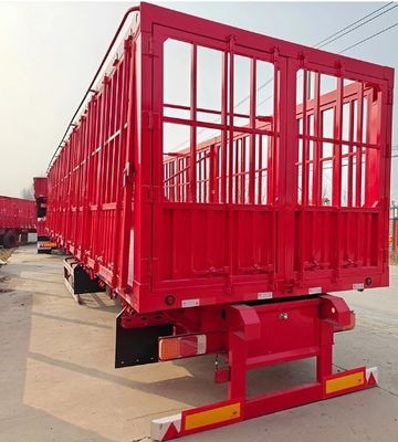 SAF Two Speed Leaf Spring Livestock Trailer for Hurdle Semi-Trailer Transporting