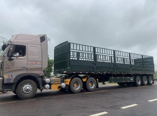 Affordable Fence Cargo Semi Trailers with 50 Tons Capacity and Steel Material