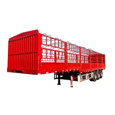 SAF Two Speed 28t Heavy Duty Landing Gear High Bar Livestock Semi Trailer with 3 Axles