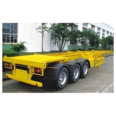 Heavy Duty Landing Gear 28t Steel Cross-border Container Transport Skeleton Semi Trailer
