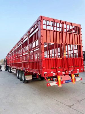 King Pin 3/5&quot; 90 50ton Capacity Detachable Fence Trailer for Secure Cargo Transport