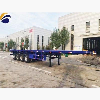 Durable 40ft 20ft Container Normal Bulk Cargo Flatbed Semi Trailer for Transportation