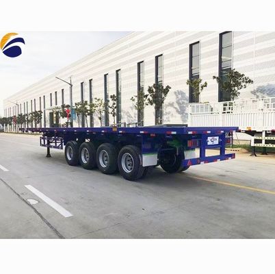 Durable 40ft 20ft Container Normal Bulk Cargo Flatbed Semi Trailer for Transportation