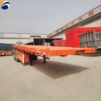Durable 40ft 20ft Container Normal Bulk Cargo Flatbed Semi Trailer for Transportation