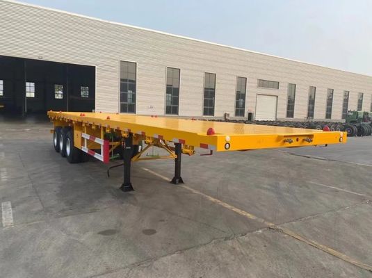 Durable 40ft 20ft Container Normal Bulk Cargo Flatbed Semi Trailer for Transportation