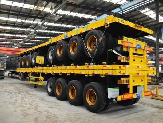 Durable 40ft 20ft Container Normal Bulk Cargo Flatbed Semi Trailer for Transportation