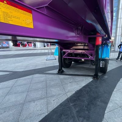 3 Axles Type Rear Dump Trailer U Shape Tipping Semi Trailer 9800x2500x3500mm
