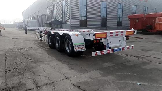 Type 2 Axle 3 Axle 4 Axle 60T Payload Skeleton Semi Trailer for 20ft 40ft Container