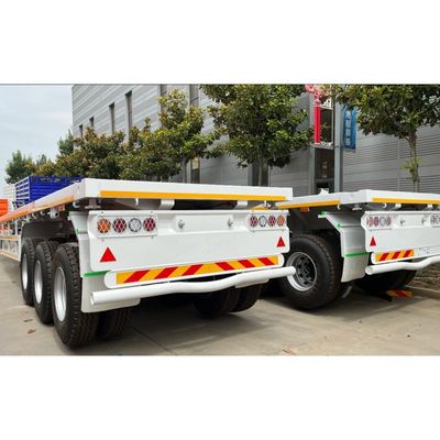 20Ft 40Ft 50Ton Flatbed Semi Trailer with Container Chassis and 50mm or 90mm King Pin
