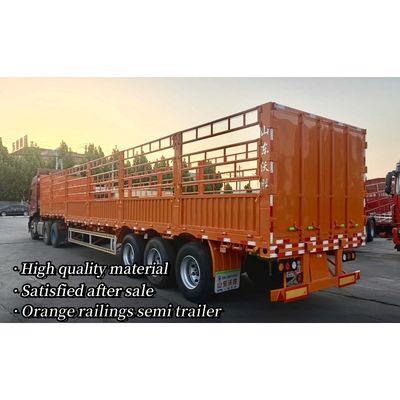 60 Tons 80 Tons Detachable Fence Trailer for Transporting Bulk Goods Customizable