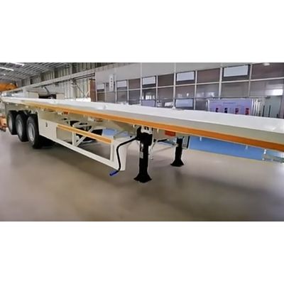 20Ft 40Ft 50Ton Flatbed Semi Trailer with Container Chassis and 50mm or 90mm King Pin