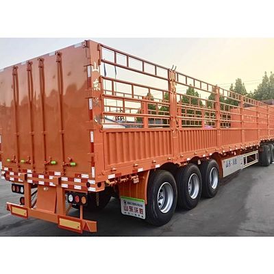 60 Tons 80 Tons Detachable Fence Trailer for Transporting Bulk Goods Customizable